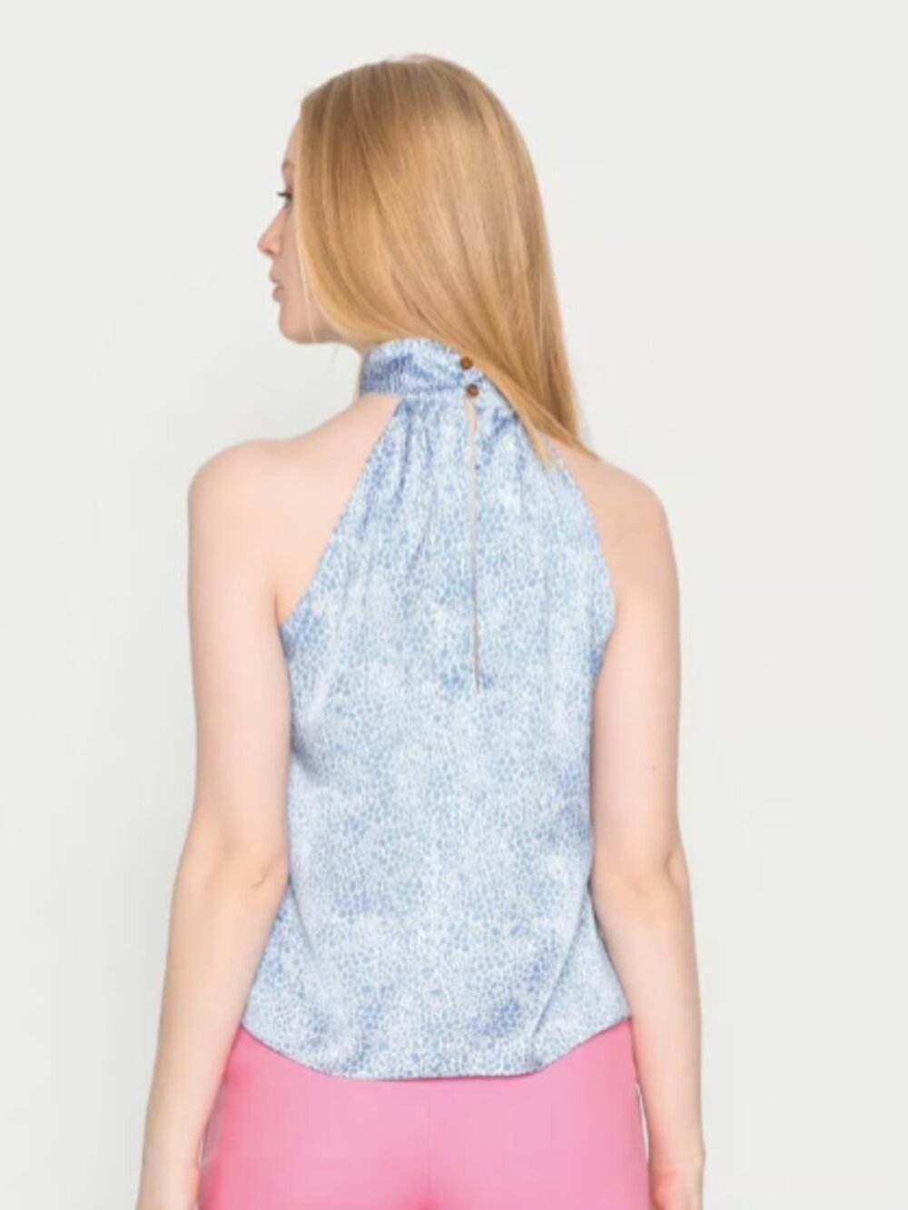 Scotch & Soda Sun Seekers Sleeveless Button-Neck Top